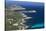 Elevated View of Punta Revellata Lighthouse, Calvi, Corsica, France-Walter Bibikow-Stretched Canvas