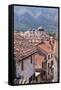 Elevated View of Red Roof Tiles and the Domes of the Church of St. Nicholas, Kotor, Montenegro-Eleanor Scriven-Framed Stretched Canvas