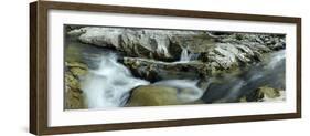 Elevated View of River Passing Through Rocks, Escoutay River, Saint-Martial, Ardeche-null-Framed Photographic Print