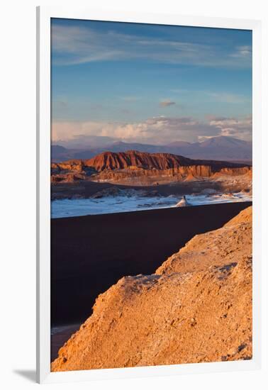 Elevated view of rocky landscape, Valle De La Luna, Atacama Desert, San Pedro de Atacama, El Loa...-null-Framed Premium Photographic Print