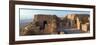 Elevated view of ruins of fort, Masada, Israel-null-Framed Photographic Print