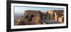 Elevated view of ruins of fort, Masada, Israel-null-Framed Photographic Print