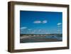 Elevated view of Sawyers Beach, Rye, Rockingham County, New Hampshire, USA-null-Framed Photographic Print