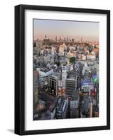 Elevated View of Shinjuku Skyline From Shibuya, Tokyo, Japan, Asia-Gavin Hellier-Framed Photographic Print