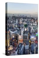 Elevated View of Shinjuku Skyline Viewed from Shibuya, Tokyo, Honshu, Japan, Asia-Gavin Hellier-Stretched Canvas