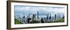 Elevated View of Skylines, Hong Kong, China-null-Framed Premium Photographic Print