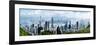 Elevated View of Skylines, Hong Kong, China-null-Framed Photographic Print