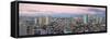 Elevated View of Skylines in a City, Makati, Metro Manila, Manila, Philippines-null-Framed Stretched Canvas