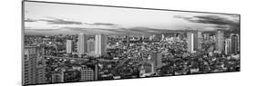 Elevated View of Skylines in a City, Makati, Metro Manila, Manila, Philippines-null-Mounted Photographic Print