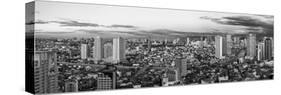 Elevated View of Skylines in a City, Makati, Metro Manila, Manila, Philippines-null-Stretched Canvas
