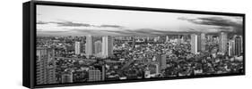 Elevated View of Skylines in a City, Makati, Metro Manila, Manila, Philippines-null-Framed Stretched Canvas
