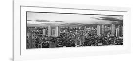 Elevated View of Skylines in a City, Makati, Metro Manila, Manila, Philippines-null-Framed Photographic Print