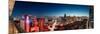 Elevated View of Skylines in a City, Makati, Metro Manila, Manila, Philippines-null-Mounted Photographic Print