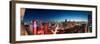 Elevated View of Skylines in a City, Makati, Metro Manila, Manila, Philippines-null-Framed Photographic Print