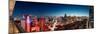 Elevated View of Skylines in a City, Makati, Metro Manila, Manila, Philippines-null-Mounted Photographic Print