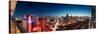 Elevated View of Skylines in a City, Makati, Metro Manila, Manila, Philippines-null-Stretched Canvas