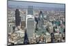 Elevated View of Skyscrapers in the City of London's Financial District, London, England, UK-Amanda Hall-Mounted Photographic Print