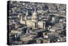 Elevated View of St. Paul's Cathedral and Surrounding Buildings, London, England, UK-Amanda Hall-Stretched Canvas