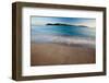 Elevated View of Surf on Beach at Sunset, Culebra Island, Puerto Rico-null-Framed Photographic Print