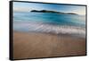 Elevated View of Surf on Beach at Sunset, Culebra Island, Puerto Rico-null-Framed Stretched Canvas