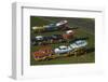 Elevated View of the 1954 Line of Ford Fairlaine Automobiles-Yale Joel-Framed Photographic Print