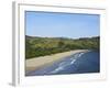 Elevated view of the beach in Bonete, Ilhabela Island, State of Sao Paulo, Brazil, South America-Karol Kozlowski-Framed Photographic Print