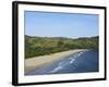 Elevated view of the beach in Bonete, Ilhabela Island, State of Sao Paulo, Brazil, South America-Karol Kozlowski-Framed Photographic Print