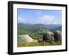 Elevated view of the beach in Bonete, Ilhabela Island, State of Sao Paulo, Brazil, South America-Karol Kozlowski-Framed Photographic Print