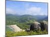 Elevated view of the beach in Bonete, Ilhabela Island, State of Sao Paulo, Brazil, South America-Karol Kozlowski-Mounted Photographic Print