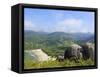 Elevated view of the beach in Bonete, Ilhabela Island, State of Sao Paulo, Brazil, South America-Karol Kozlowski-Framed Stretched Canvas