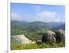 Elevated view of the beach in Bonete, Ilhabela Island, State of Sao Paulo, Brazil, South America-Karol Kozlowski-Framed Photographic Print