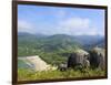 Elevated view of the beach in Bonete, Ilhabela Island, State of Sao Paulo, Brazil, South America-Karol Kozlowski-Framed Photographic Print