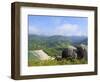 Elevated view of the beach in Bonete, Ilhabela Island, State of Sao Paulo, Brazil, South America-Karol Kozlowski-Framed Photographic Print