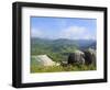 Elevated view of the beach in Bonete, Ilhabela Island, State of Sao Paulo, Brazil, South America-Karol Kozlowski-Framed Photographic Print