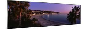 Elevated view of the beach, Laguna Beach, Orange County, California, USA-null-Mounted Photographic Print