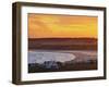 Elevated view of the Cabo Polonio at sunset, Rocha Department, Uruguay, South America-Karol Kozlowski-Framed Photographic Print
