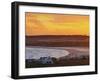 Elevated view of the Cabo Polonio at sunset, Rocha Department, Uruguay, South America-Karol Kozlowski-Framed Photographic Print