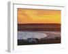 Elevated view of the Cabo Polonio at sunset, Rocha Department, Uruguay, South America-Karol Kozlowski-Framed Photographic Print