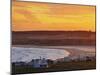 Elevated view of the Cabo Polonio at sunset, Rocha Department, Uruguay, South America-Karol Kozlowski-Mounted Photographic Print