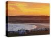 Elevated view of the Cabo Polonio at sunset, Rocha Department, Uruguay, South America-Karol Kozlowski-Stretched Canvas