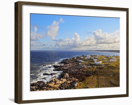 Elevated view of the Cabo Polonio, Rocha Department, Uruguay, South America-Karol Kozlowski-Framed Photographic Print