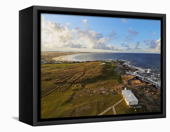 Elevated view of the Cabo Polonio, Rocha Department, Uruguay, South America-Karol Kozlowski-Framed Stretched Canvas