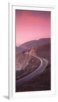 Elevated view of the California State Route 1 at dusk, Pacific Coast, California, USA-null-Framed Photographic Print