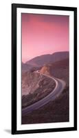 Elevated view of the California State Route 1 at dusk, Pacific Coast, California, USA-null-Framed Photographic Print