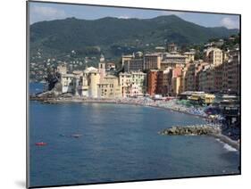 Elevated View of the Camogli from Hotel Cenobio Dei Dogi, Liguria, Italy-null-Mounted Photographic Print