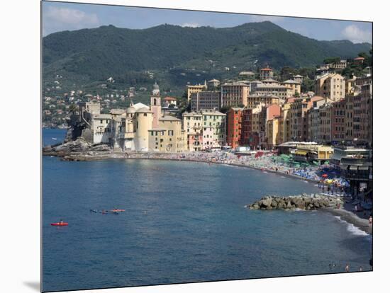 Elevated View of the Camogli from Hotel Cenobio Dei Dogi, Liguria, Italy-null-Mounted Photographic Print