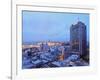 Elevated view of the City Centre with the characteristic building of the Radisson Hotel, Montevideo-Karol Kozlowski-Framed Photographic Print