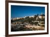 Elevated view of the city walls, Jerusalem, Israel-null-Framed Photographic Print