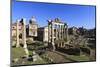 Elevated View of the Columns of the Temples of Saturn and Vespasian with Santi Luca E Martina-Eleanor Scriven-Mounted Photographic Print