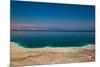 Elevated view of the Dead Sea, Metzoke Dragot, Israel-null-Mounted Photographic Print